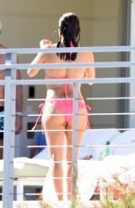EVA LONGORIA in Bikini on the Pool in Miami