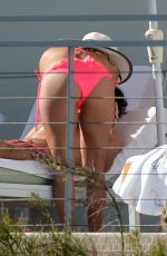 EVA LONGORIA in Bikini on the Pool in Miami