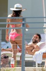 EVA LONGORIA in Bikini on the Pool in Miami