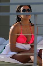 EVA LONGORIA in Bikini on the Pool in Miami