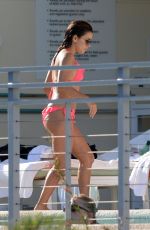 EVA LONGORIA in Bikini on the Pool in Miami