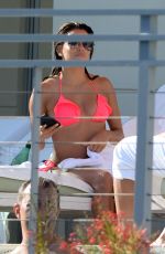 EVA LONGORIA in Bikini on the Pool in Miami