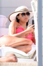 EVA LONGORIA in Bikini on the Pool in Miami