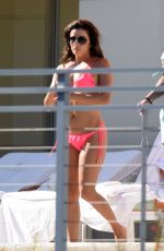 EVA LONGORIA in Bikini on the Pool in Miami