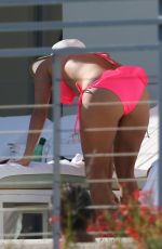 EVA LONGORIA in Bikini on the Pool in Miami