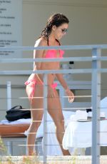 EVA LONGORIA in Bikini on the Pool in Miami