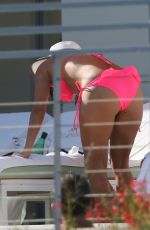 EVA LONGORIA in Bikini on the Pool in Miami