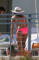 EVA LONGORIA in Bikini on the Pool in Miami
