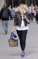FEARNE COTTON Arrives at BBC Radio 1 in London