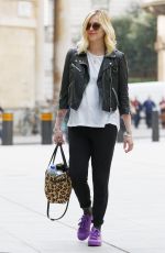 FEARNE COTTON Arrives at BBC Radio 1 in London