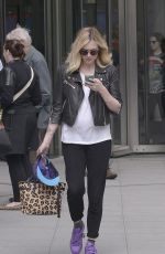 FEARNE COTTON Arrives at BBC Radio 1 in London