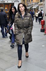 FELICITY JONES on the Set of Inferno in Venice