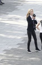 GEORGIA MAY JAGGER on the Set of Garnier Commercial in Paris