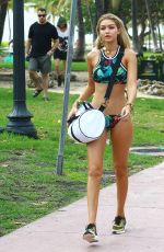 GIG HADID in Bikini on a Photoshoot in Miami 04/24/2015