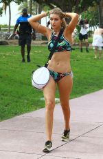 GIG HADID in Bikini on a Photoshoot in Miami 04/24/2015