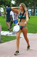 GIG HADID in Bikini on a Photoshoot in Miami 04/24/2015