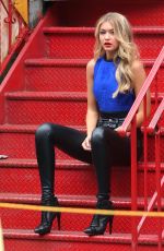 GIG HADID on the Set of a Photoshoot in New York 04/26/2015