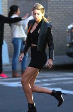 GIG HADID on the Set of a Photoshoot in New York 04/26/2015