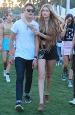 GIGI HADID at 2015 Coachella Music Festival, Day 2