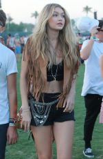 GIGI HADID at 2015 Coachella Music Festival, Day 2