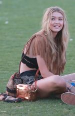 GIGI HADID at 2015 Coachella Music Festival, Day 2