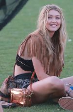 GIGI HADID at 2015 Coachella Music Festival, Day 2
