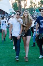 GIGI HADID at 2015 Coachella Music Festival, Day 2
