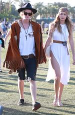 GIGI HADID at Coachella Valley Music Festival, Day 3