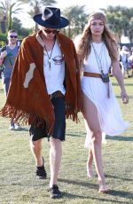 GIGI HADID at Coachella Valley Music Festival, Day 3