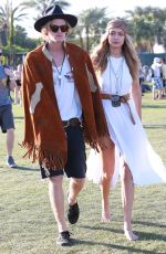 GIGI HADID at Coachella Valley Music Festival, Day 3