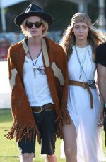 GIGI HADID at Coachella Valley Music Festival, Day 3