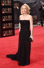 GILLIAN ANDERSON at 2015 Oliver Awards in London