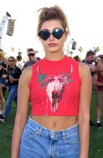 HAILEY BALDWIN at 2015 Coachella Valley Music and Arts Festival in Indio