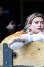 HAILEY BALDWIN at Sugarfish in Beverly Hills 04/24/2015