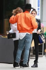 HAILEY BALDWIN at Sugarfish in Beverly Hills 04/24/2015