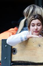 HAILEY BALDWIN at Sugarfish in Beverly Hills 04/24/2015