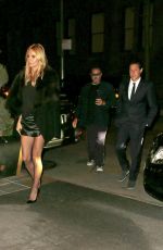 HEIDI KLUM Arrives at The Caryle Hotel in New York