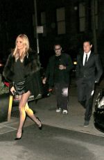 HEIDI KLUM Arrives at The Caryle Hotel in New York