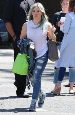 HILARY DUFF Arrives at a Dance Studio in Los Angeles