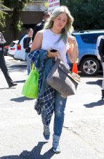 HILARY DUFF Arrives at a Dance Studio in Los Angeles