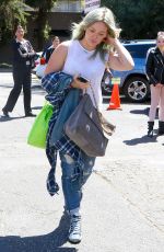 HILARY DUFF Arrives at a Dance Studio in Los Angeles