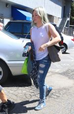 HILARY DUFF Arrives at a Dance Studio in Los Angeles
