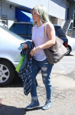 HILARY DUFF Arrives at a Dance Studio in Los Angeles