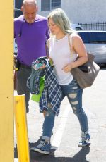 HILARY DUFF Arrives at a Dance Studio in Los Angeles