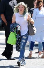 HILARY DUFF Arrives at a Dance Studio in Los Angeles