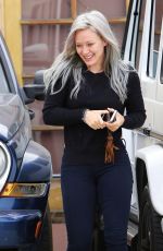 HILARY DUFF Arrives at a Studio in Los Angeles 04/23/2015