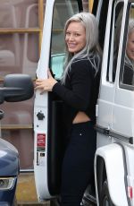 HILARY DUFF Arrives at a Studio in Los Angeles 04/23/2015