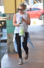 HILARY DUFF Leaves a Subway Station in Los Angeles