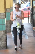 HILARY DUFF Leaves a Subway Station in Los Angeles