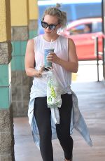 HILARY DUFF Leaves a Subway Station in Los Angeles